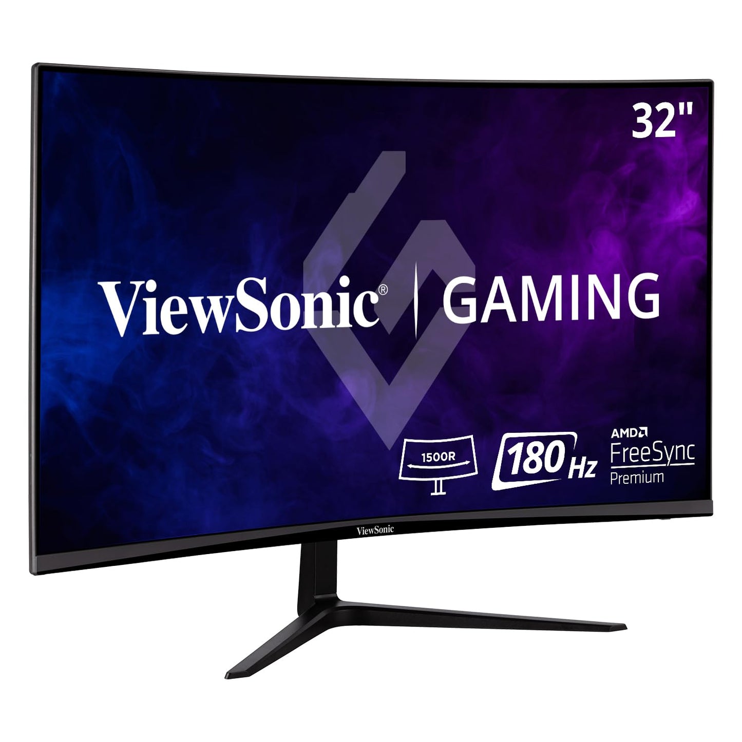 ViewSonic VX3218-PC-MHD 32 Inch Curved 1080p 1ms 180Hz Gaming Monitor with FreeSync Premium Eye Care HDMI and Display Port
