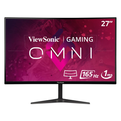 ViewSonic VX2718-PC-MHD 27 Inch Curved 1080p 1ms 180Hz Gaming Monitor with FreeSync HDMI and Display Port (Renewed)