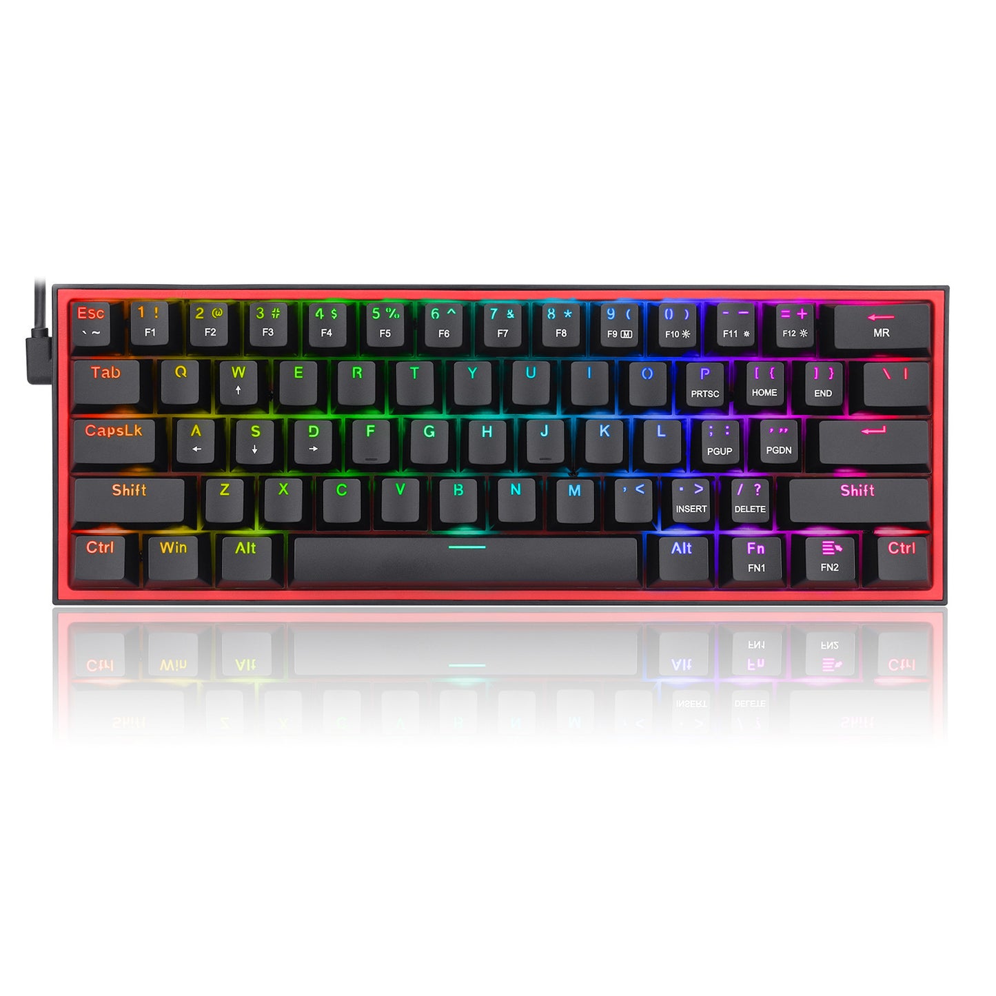 Redragon K617 61-Key Mechanical Keyboard with Hot-Swap