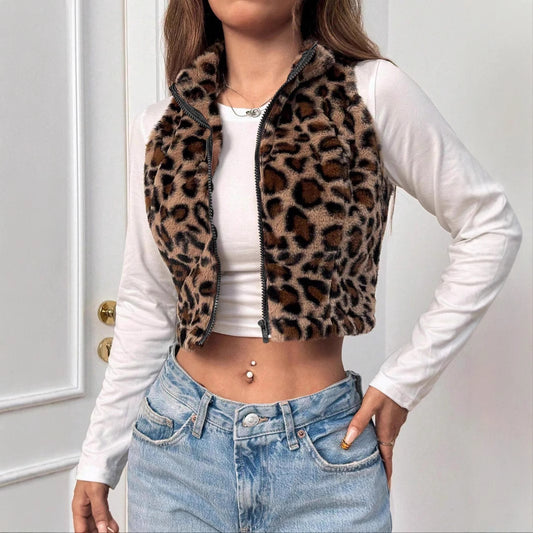 Women's Leopard Vest Fashion Cool Top